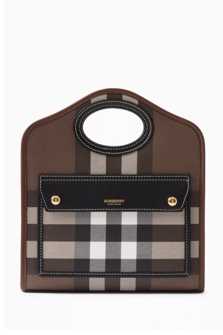 شنطة - Burberry / كوبي ماستر - غير شامل علبة - بيرباري - جلد بني غامق